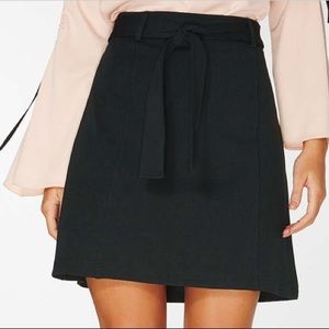 Green Tie Ponte A-Line Skirt